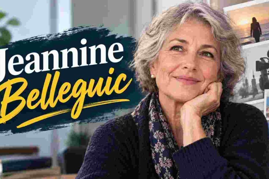 Jeannine Belleguic portrait featured in a biography article